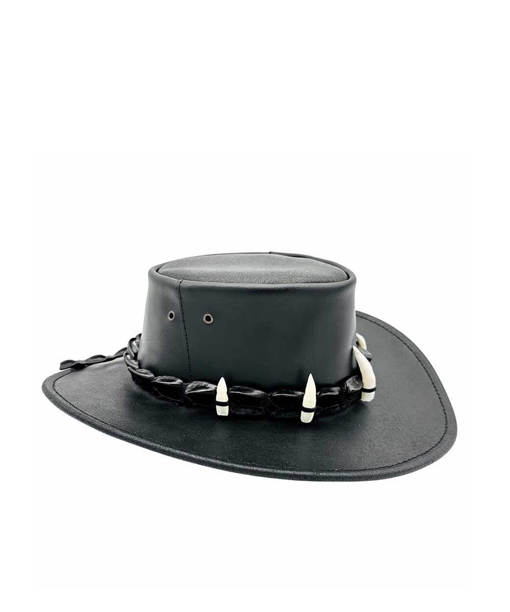 Jacaru Croc Hunter Leather Hat