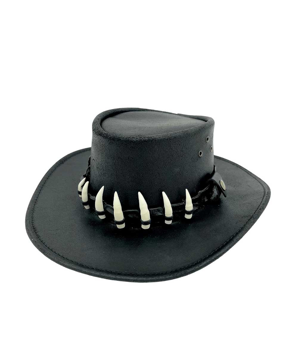 Jacaru Wallaroo Oil Croc Tooth Hat