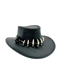 Jacaru Wallaroo Oil Croc Tooth Hat