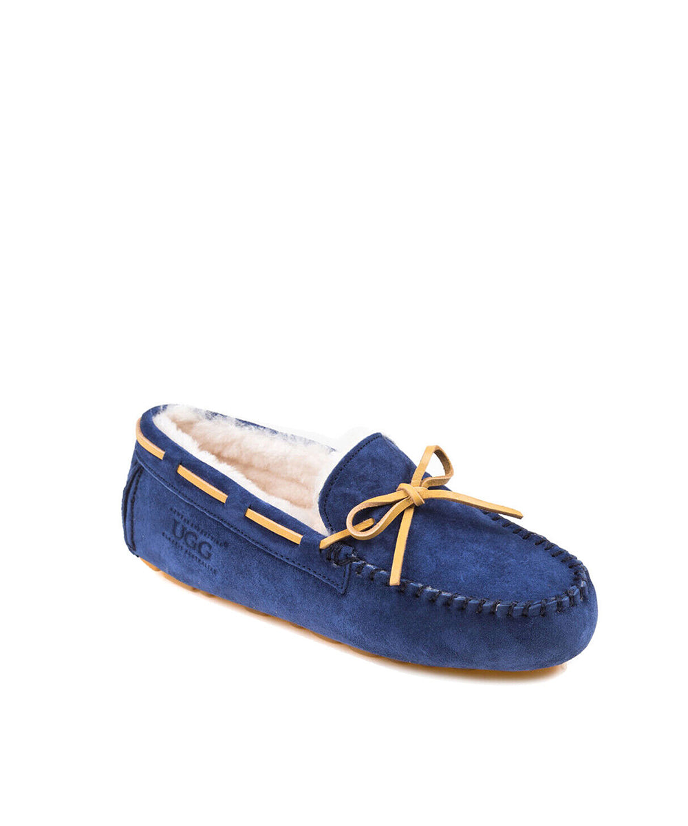 Navy blue deals ugg moccasins