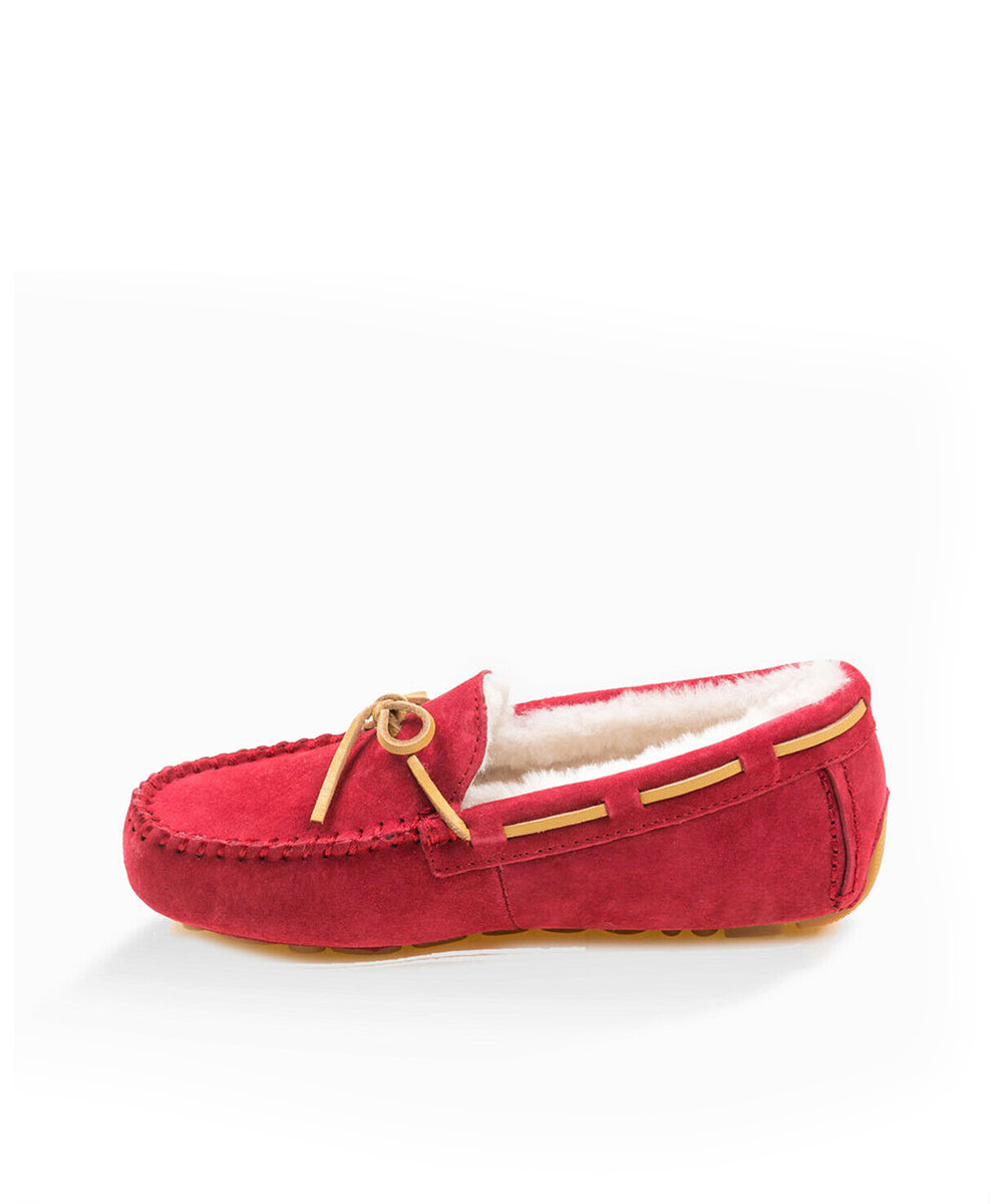 Red deals ugg loafers